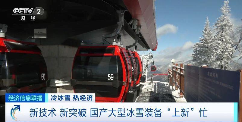 高山缆车、造雪机，新突破不断！国产大型冰雪装备忙“上新”(图1)